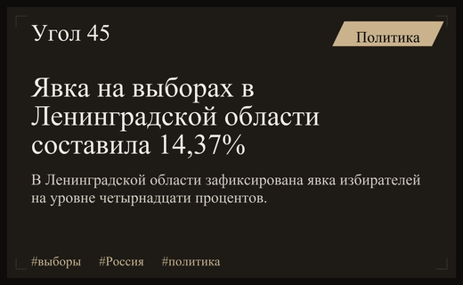 Старт масштабного голосования в России: явка в Ленинградской области достигла четырнадцати процентов