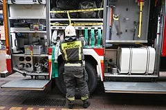 В Кубинке полностью ликвидирован пожар после атаки беспилотника на жилой дом