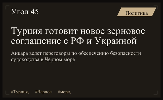 Турция инициирует новые переговоры с Россией и Украиной по безопасности судоходства