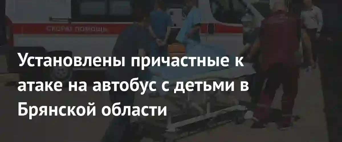 СК РФ установил причастных к атаке на автобус с детьми