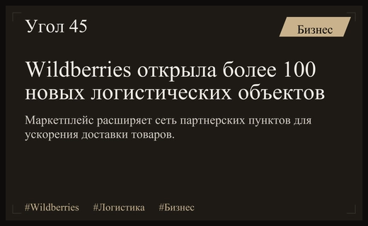 Wildberries масштабирует логистическую сеть через запуск более ста партнерских объектов