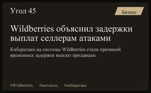 Wildberries объяснил задержки выплат селлерам последствиями масштабных DDoS-атак на системы