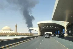 Взрыв и возгорание самолета в столичном аэропорту Саудовской Аравии